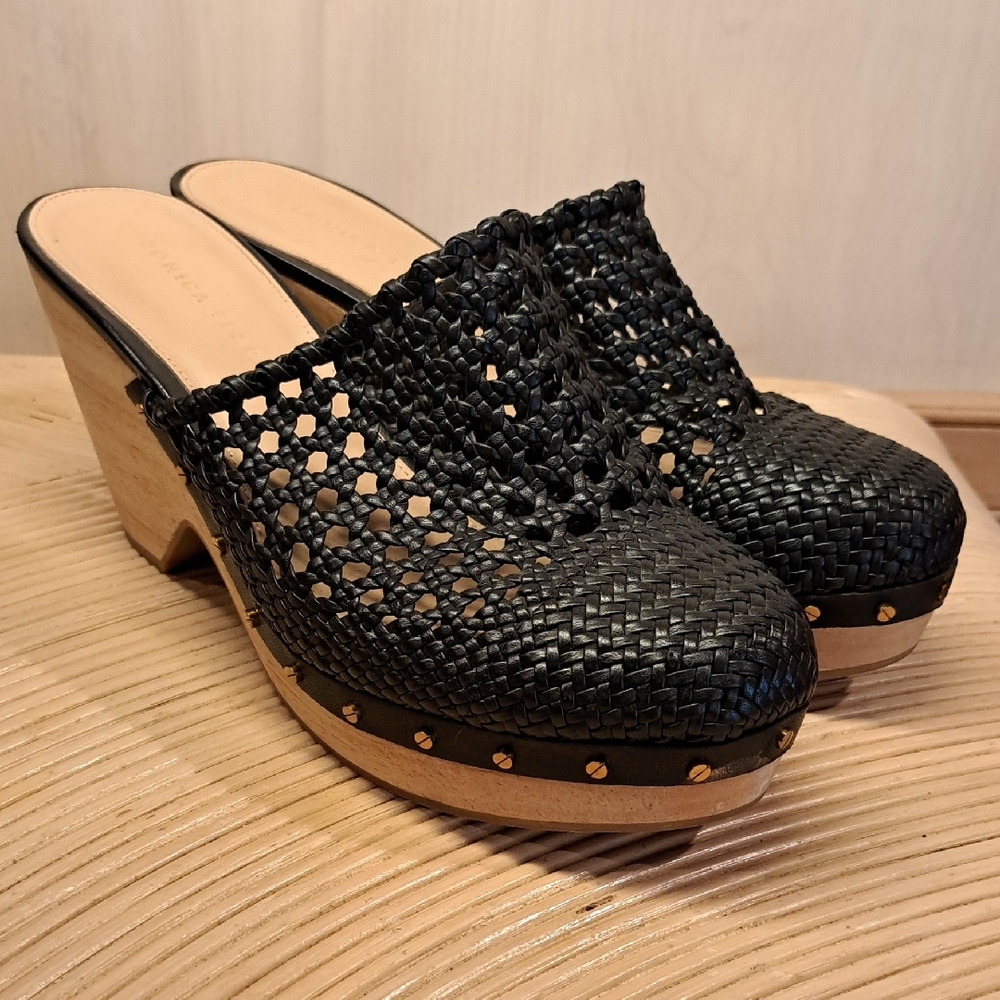 Veronica Beard Hardie Woven Clogs 10.5